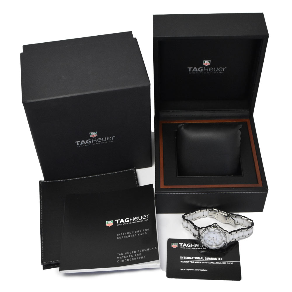 with paper TAG HEUER Formula 1 WAH1313.BA0868 diamond white Dial Quartz Ladies
 Watch I#150324