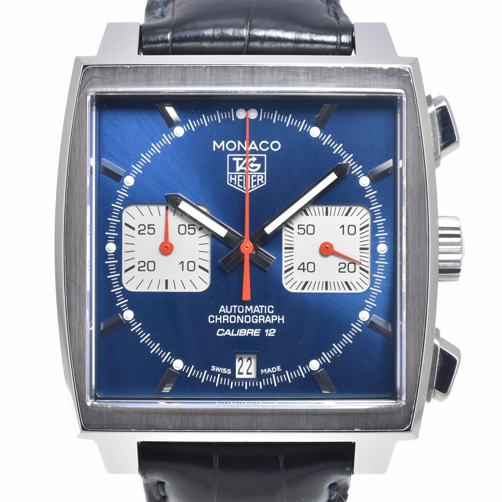 TAG HEUER Monaco CAW2111 Chronograph Date blue Dial Automatic Men's
 Watch I#150325