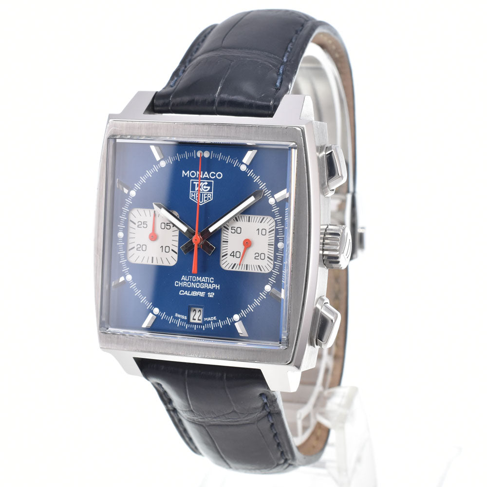 TAG HEUER Monaco CAW2111 Chronograph Date blue Dial Automatic Men's
 Watch I#150325