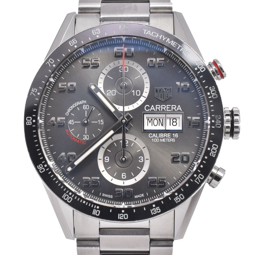 with paper TAG HEUER Carrera CV2A1U.BA0738 gray Dial Automatic Men's
 Watch I#150326