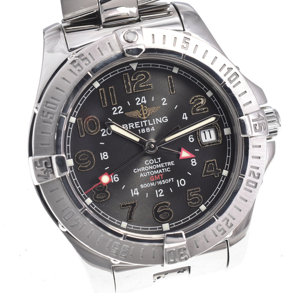 with paper BREITLING Colt A32350 black Dial Automatic Men's
 Watch O#150327