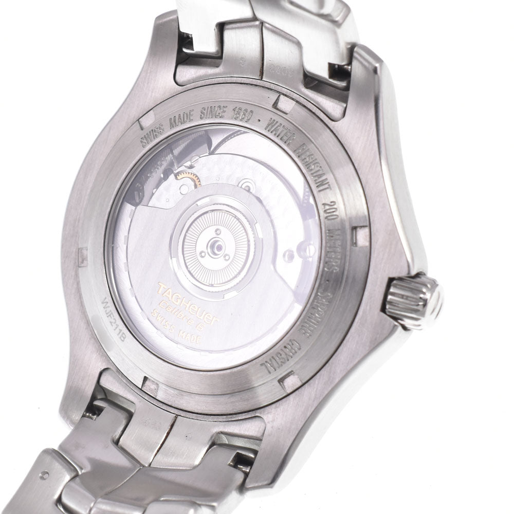 with paper TAG HEUER Link Caliber 6 WJF211B Date Silver Dial Automatic Men's
 Watch J#150328