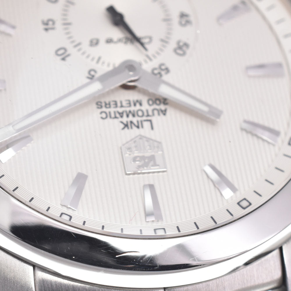 with paper TAG HEUER Link Caliber 6 WJF211B Date Silver Dial Automatic Men's
 Watch J#150328