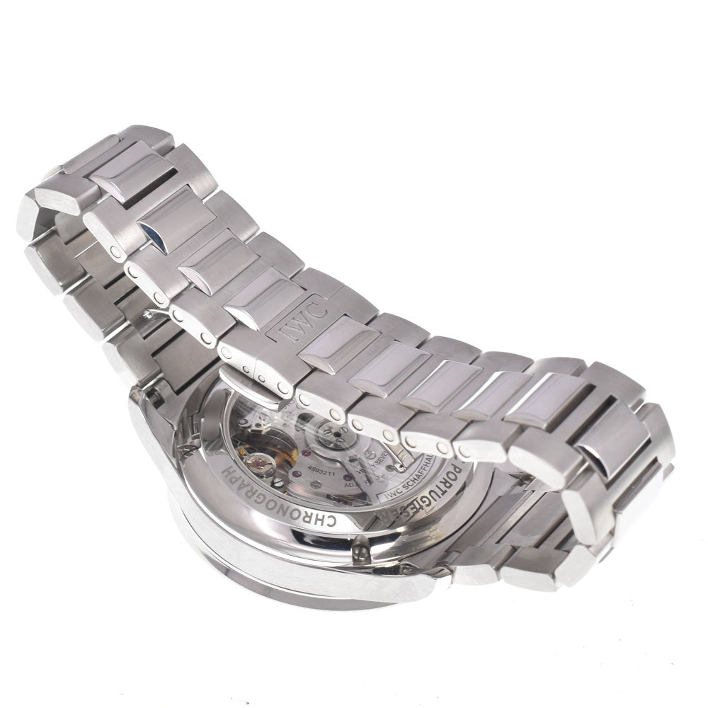 IWC SCHAFFHAUSEN Portuguese Chronograph IW371617 Silver Dial Automatic Men's
 Watch J#150330