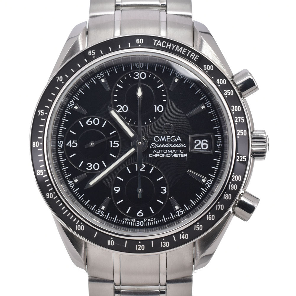 with paper OMEGA Speedmaster 3210.50 Chronograph Date black Dial Automatic Men's
 Watch J#150333