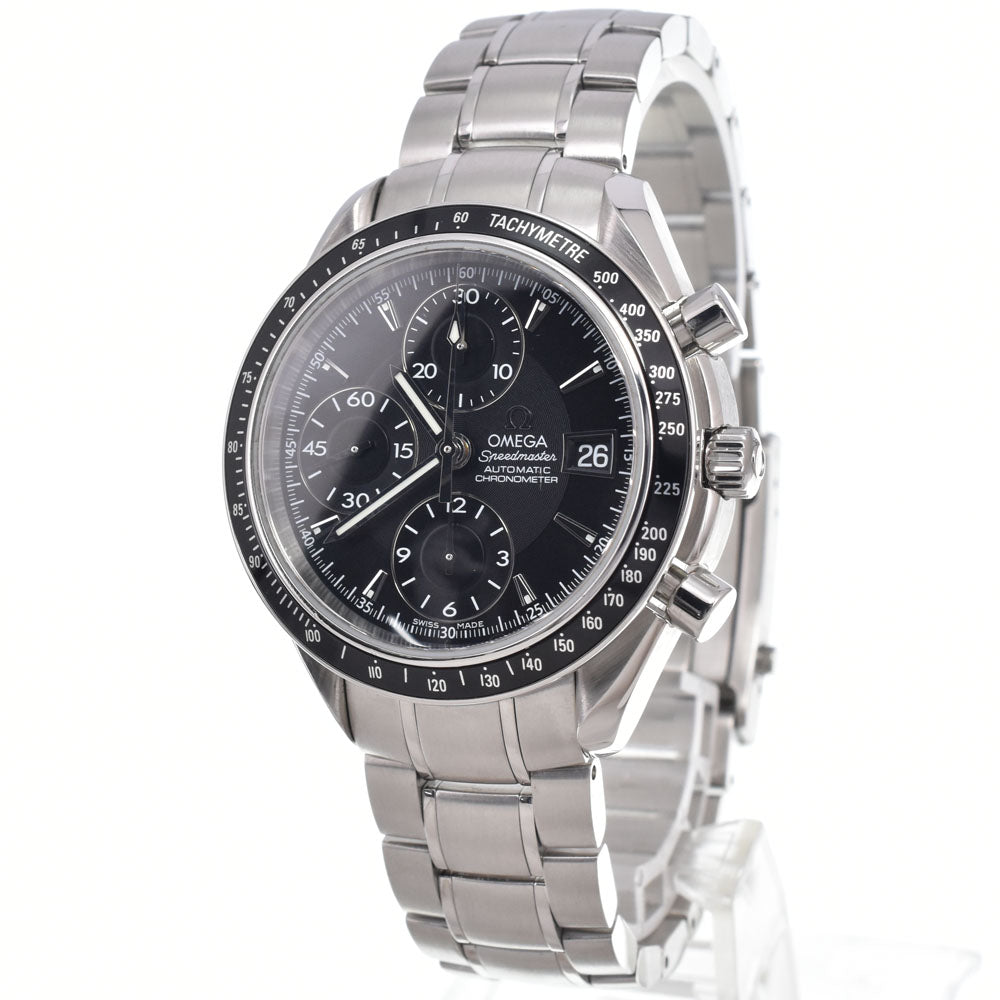 with paper OMEGA Speedmaster 3210.50 Chronograph Date black Dial Automatic Men's
 Watch J#150333