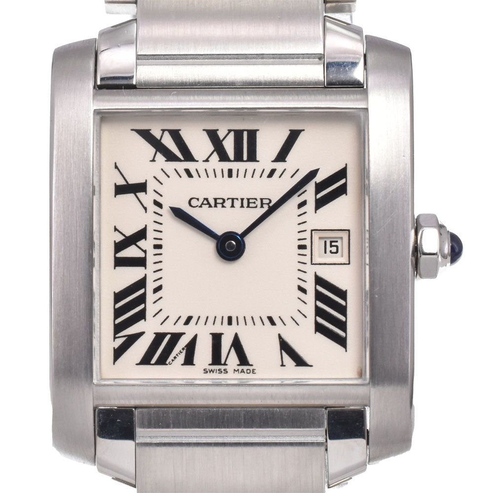 CARTIER Tank Francaise MM W51011Q3 Date Silver Dial Quartz Unisex
 Watch J#150336