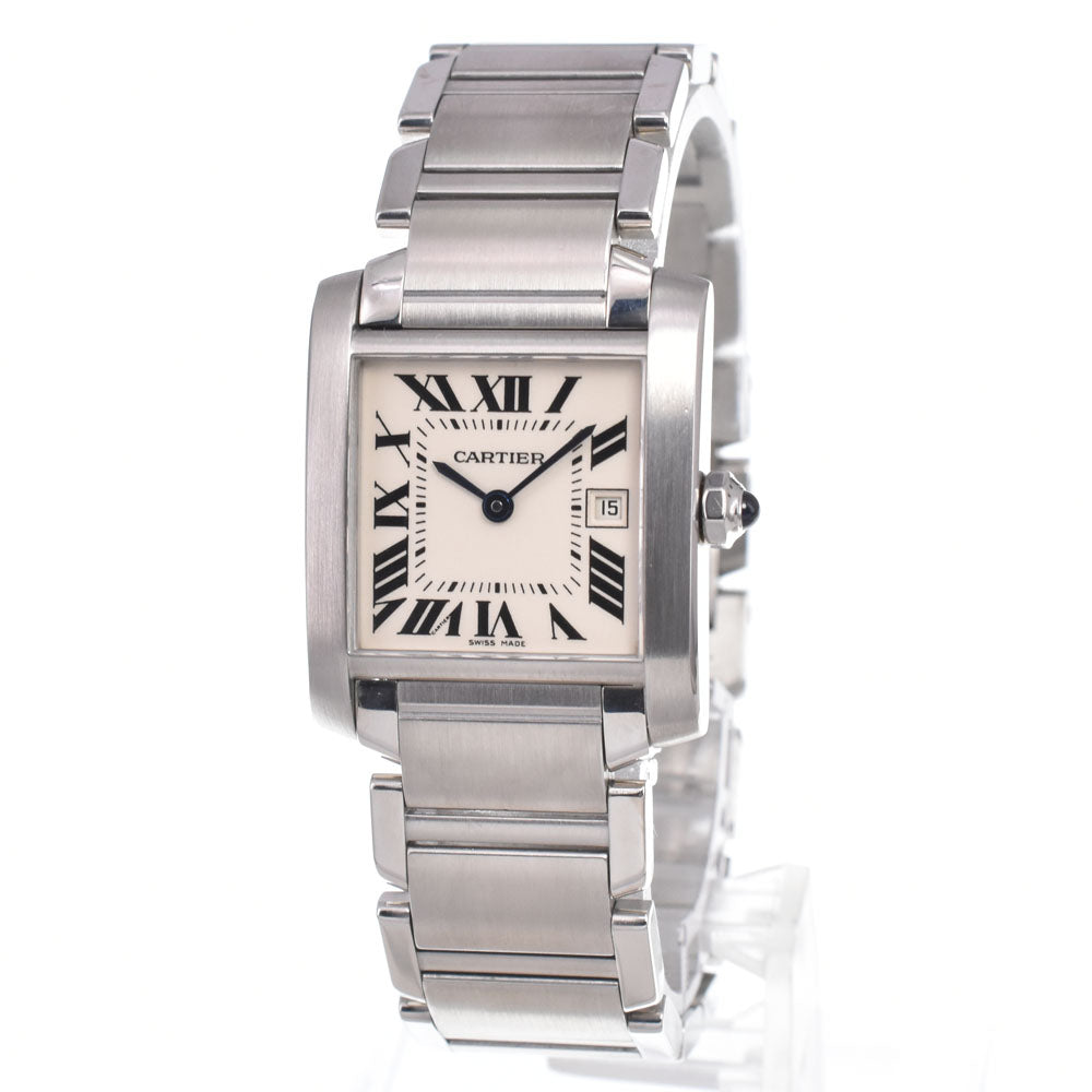 CARTIER Tank Francaise MM W51011Q3 Date Silver Dial Quartz Unisex
 Watch J#150336