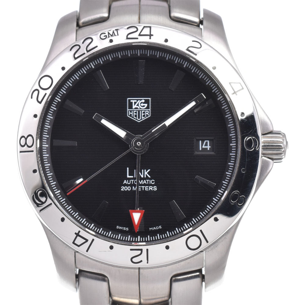 with paper TAG HEUER Link GMT WJF2116.BA0570 Date black Dial Automatic Men's
 Watch J#150337