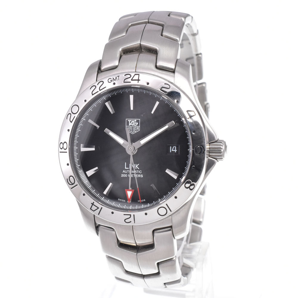 with paper TAG HEUER Link GMT WJF2116.BA0570 Date black Dial Automatic Men's
 Watch J#150337