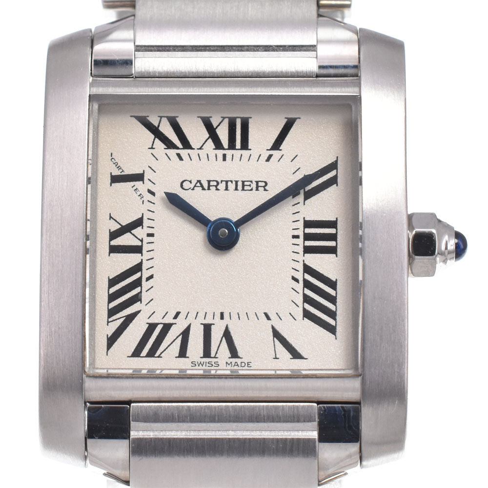 CARTIER Tank francaise SM W51008Q3 Silver Dial Quartz Ladies
 Watch J#150338