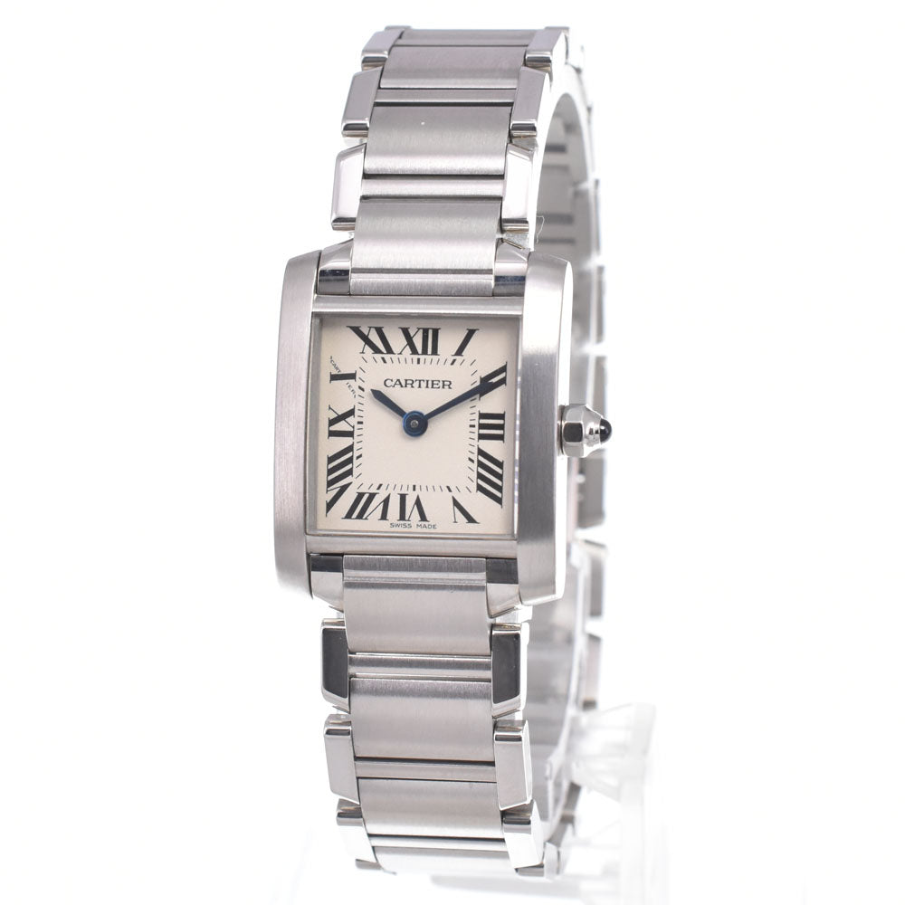 CARTIER Tank francaise SM W51008Q3 Silver Dial Quartz Ladies
 Watch J#150338