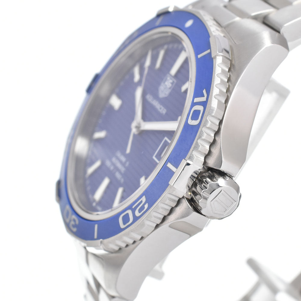 with paper TAG HEUER Aqua racer WAK2111 Date blue Dial Automatic Men's
 Watch L#150339