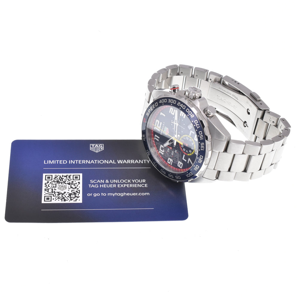 with paper TAG HEUER Formula 1 CAZ101AL Red bull racing blue Dial Quartz Men's
 Watch J#150341