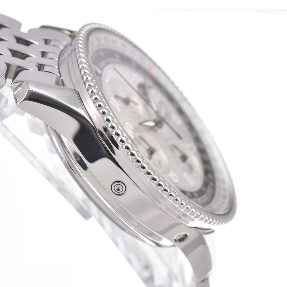 with paper BREITLING Navitimer Montbrillant Olympus A19350 Moon phase Silver Dial Automatic Men's
 Watch J#150343