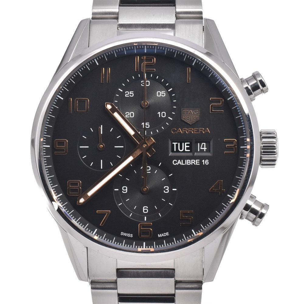 TAG HEUER Carrera Caliber 16 CV2A1AB.BA0738 Chronograph day date black Dial Automatic Men's
 Watch K#150353
