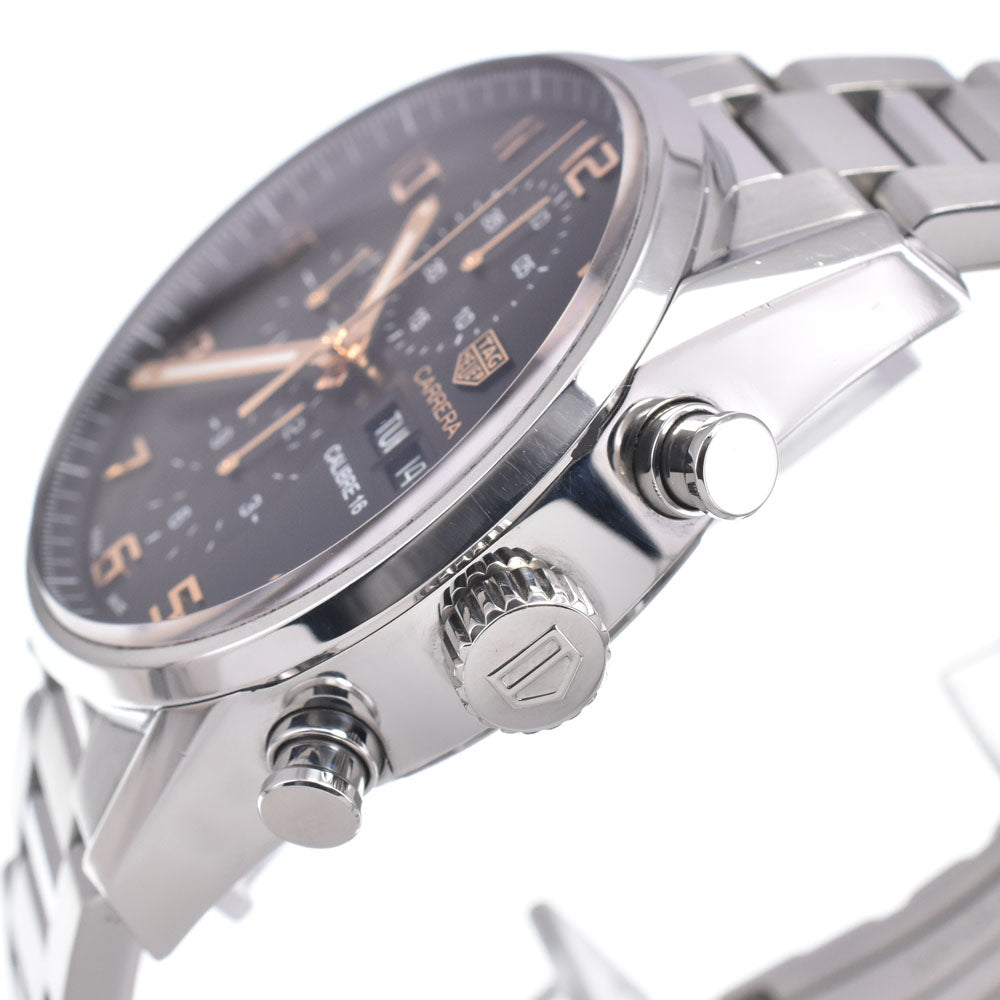 TAG HEUER Carrera Caliber 16 CV2A1AB.BA0738 Chronograph day date black Dial Automatic Men's
 Watch K#150353