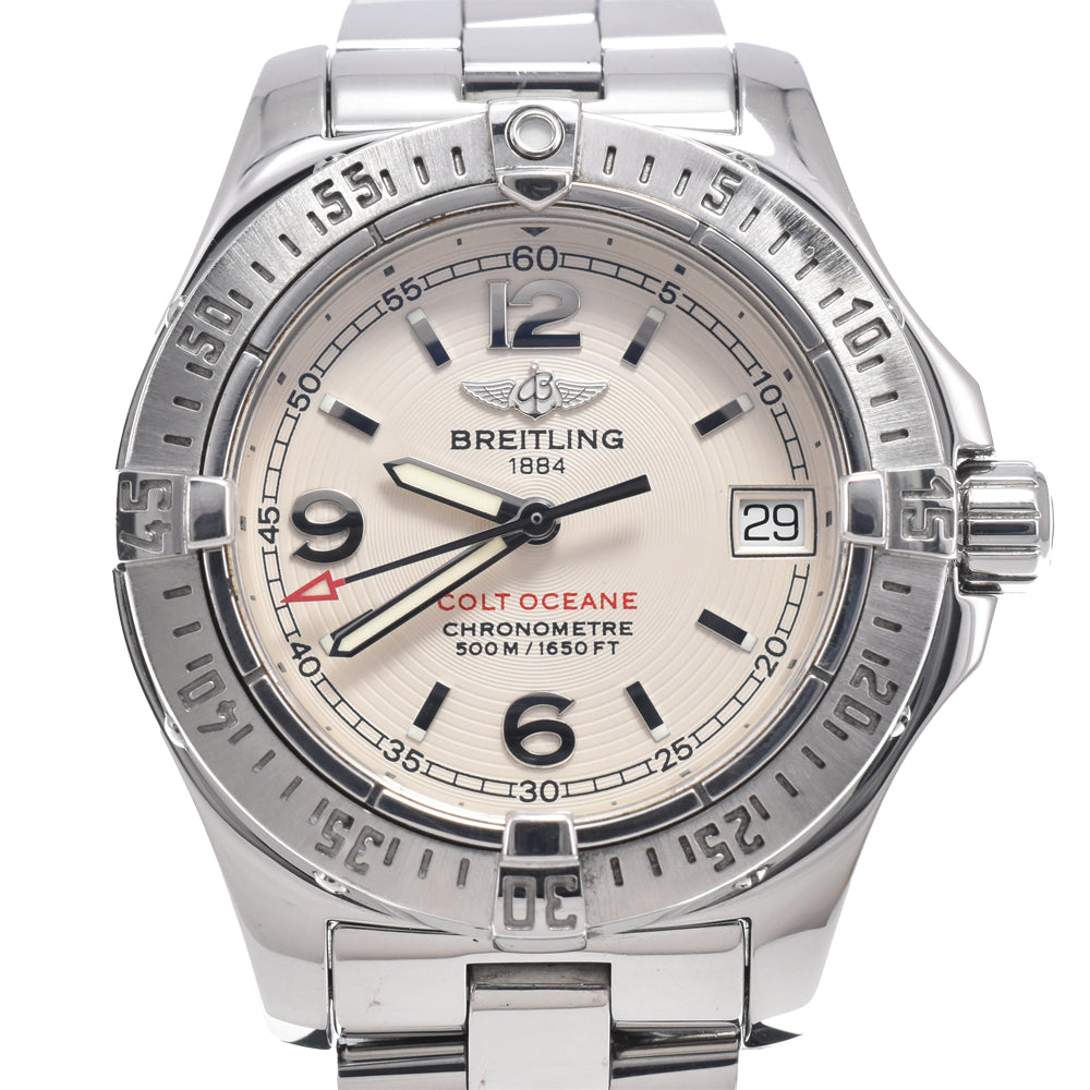 BREITLING Colt Ocean A77380 Date Silver Dial Quartz Ladies
 Watch K#150355