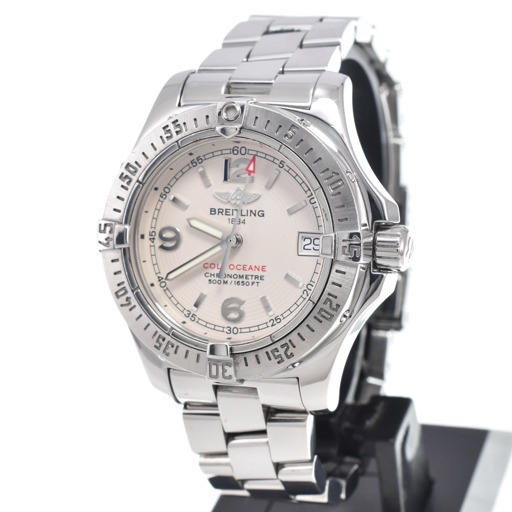 BREITLING Colt Ocean A77380 Date Silver Dial Quartz Ladies
 Watch K#150355