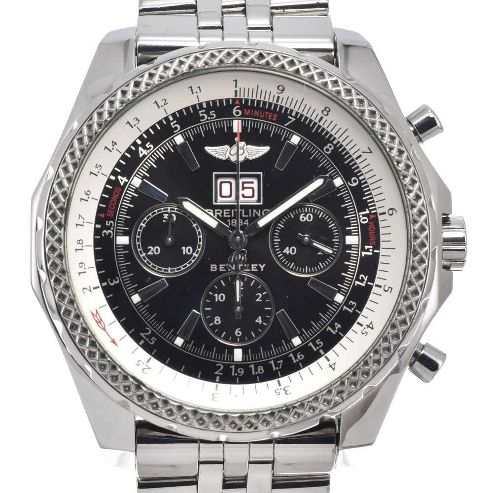 with paper BREITLING Bentley 6.75 A44362 Chronograph black Dial Automatic Men's
 Watch K#150358