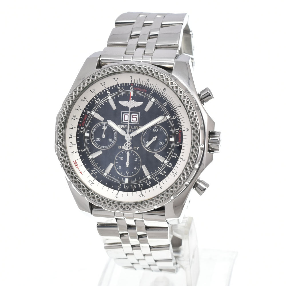 with paper BREITLING Bentley 6.75 A44362 Chronograph black Dial Automatic Men's
 Watch K#150358