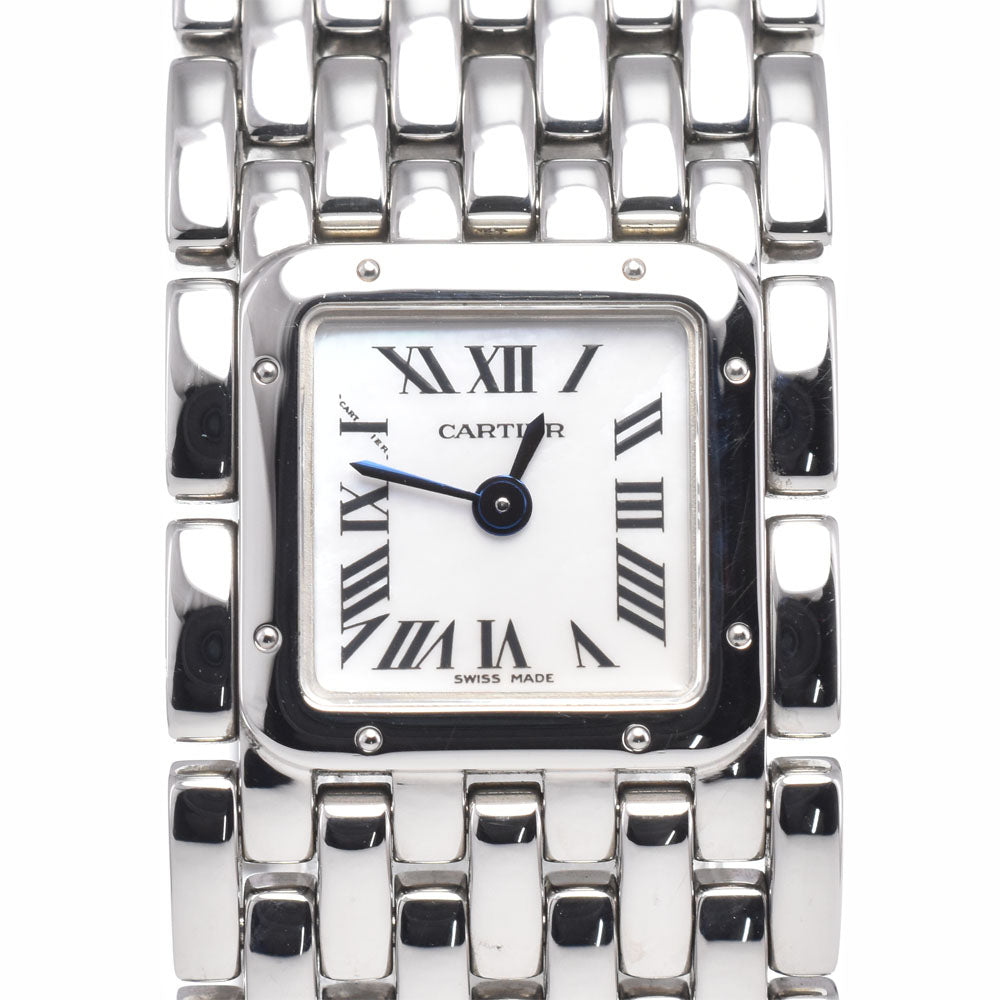 CARTIER PANTHERE Ryuban W61001T9 White shell Dial Quartz Ladies
 Watch J#150362