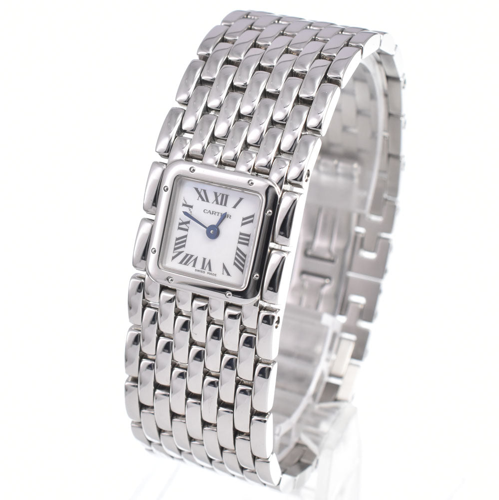 CARTIER PANTHERE Ryuban W61001T9 White shell Dial Quartz Ladies
 Watch J#150362