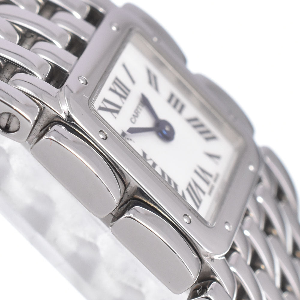 CARTIER PANTHERE Ryuban W61001T9 White shell Dial Quartz Ladies
 Watch J#150362