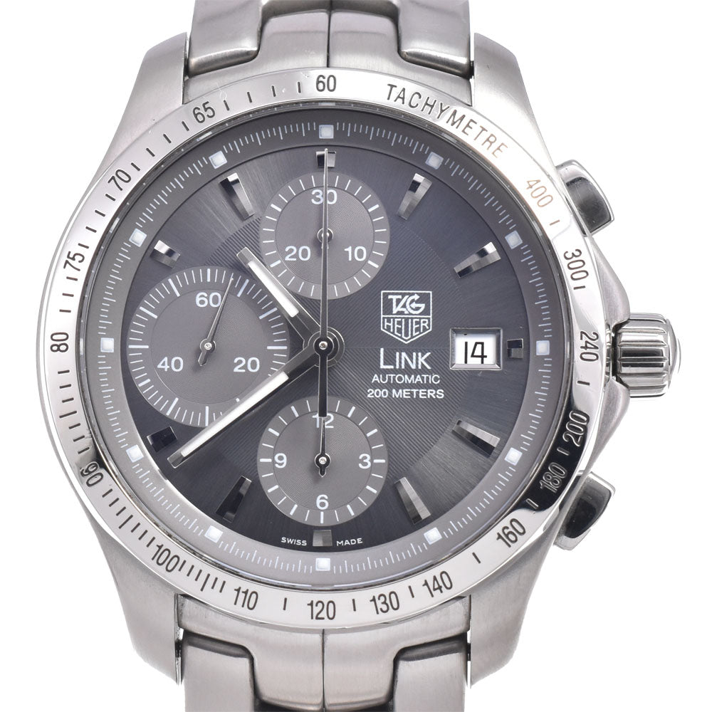 TAG HEUER Link CJF2115.BA0594 Chronograph gray Dial Automatic Men's
 Watch J#150363