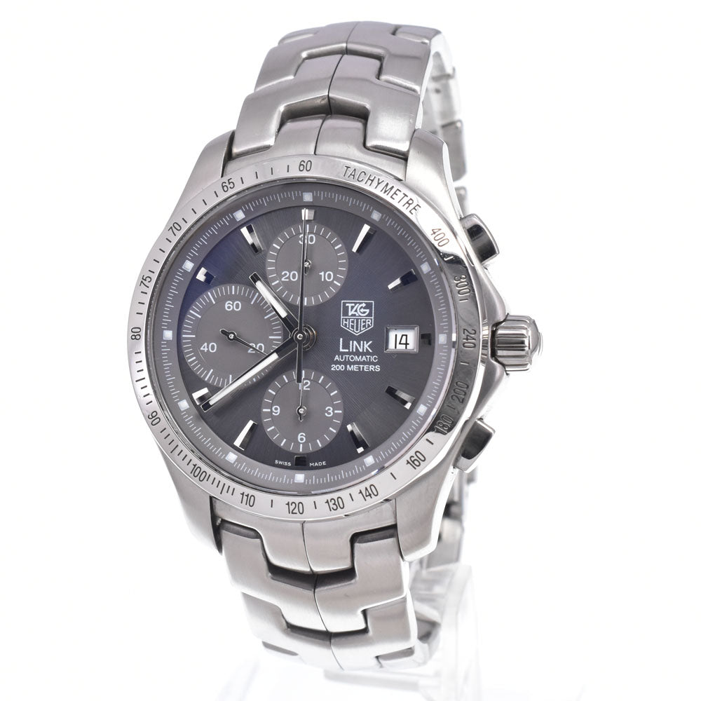 TAG HEUER Link CJF2115.BA0594 Chronograph gray Dial Automatic Men's
 Watch J#150363