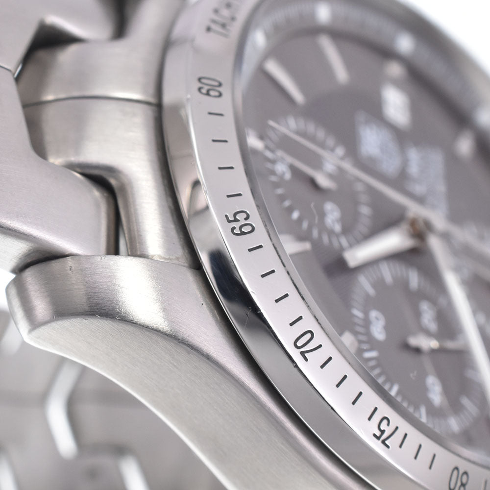 TAG HEUER Link CJF2115.BA0594 Chronograph gray Dial Automatic Men's
 Watch J#150363