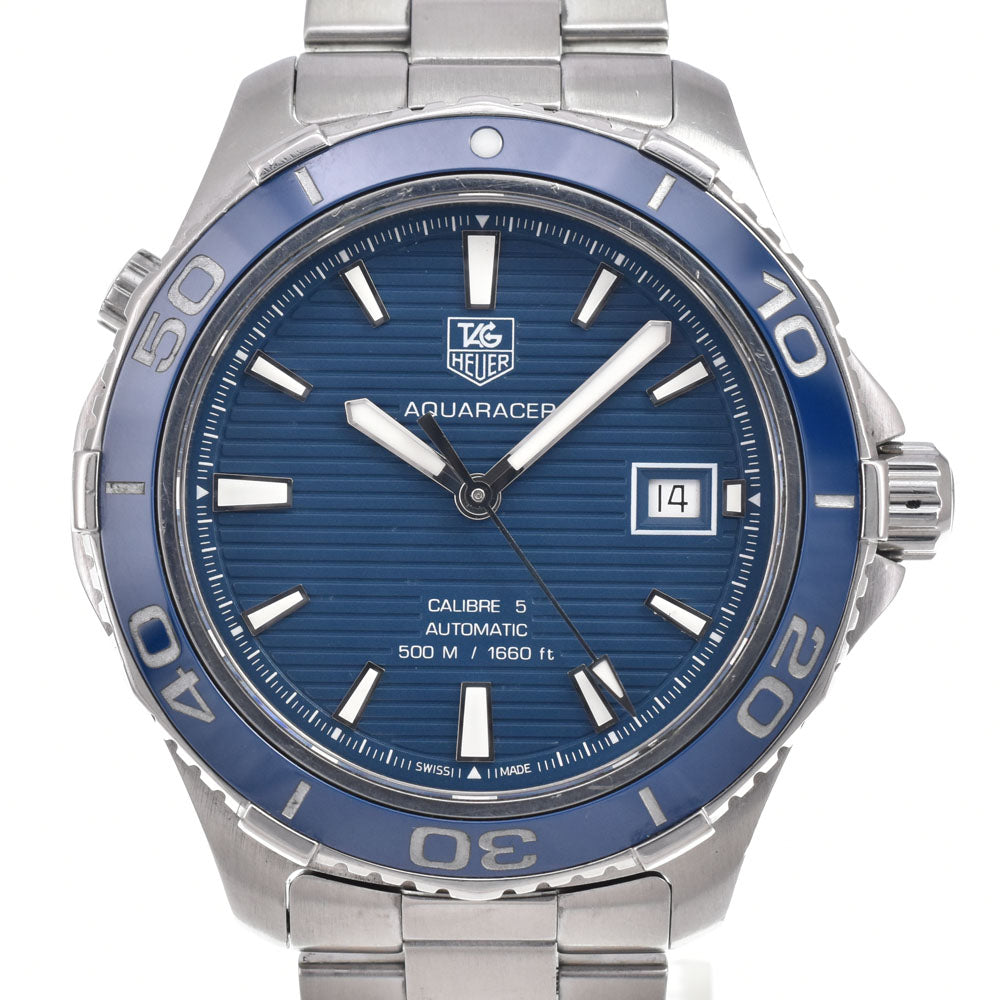 TAG HEUER Aqua racer WAK2111.BA0830 Date blue Dial Automatic Men's
 Watch I#150367