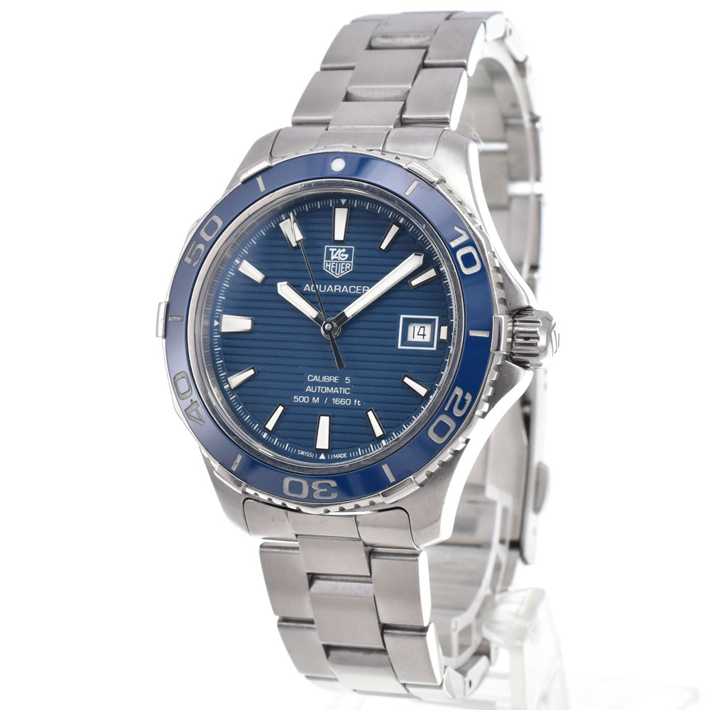 TAG HEUER Aqua racer WAK2111.BA0830 Date blue Dial Automatic Men's
 Watch I#150367