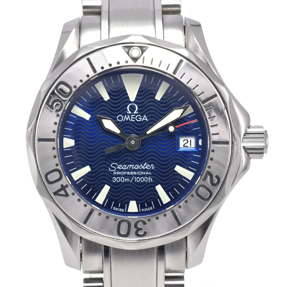 with paper OMEGA Seamaster 300M 2285.80 Date blue Dial Quartz Ladies
 Watch I#150369