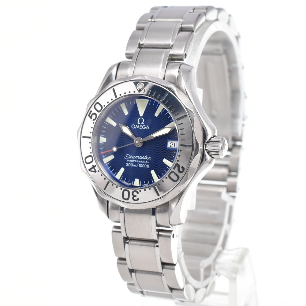 with paper OMEGA Seamaster 300M 2285.80 Date blue Dial Quartz Ladies
 Watch I#150369