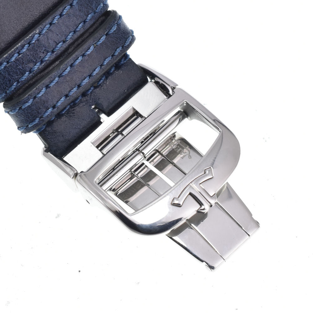with paper JAEGER-LECOULTRE Reverso Tribute 214.8.62/Q3978480 blue Dial Hand Winding Men's
 Watch J#150372