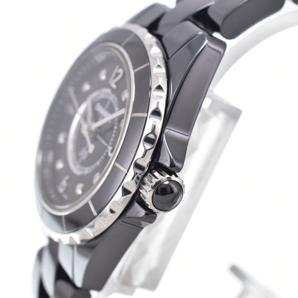 with paper CHANEL J12 H2685 8P diamond black Dial Quartz Ladies
 Watch J#150374