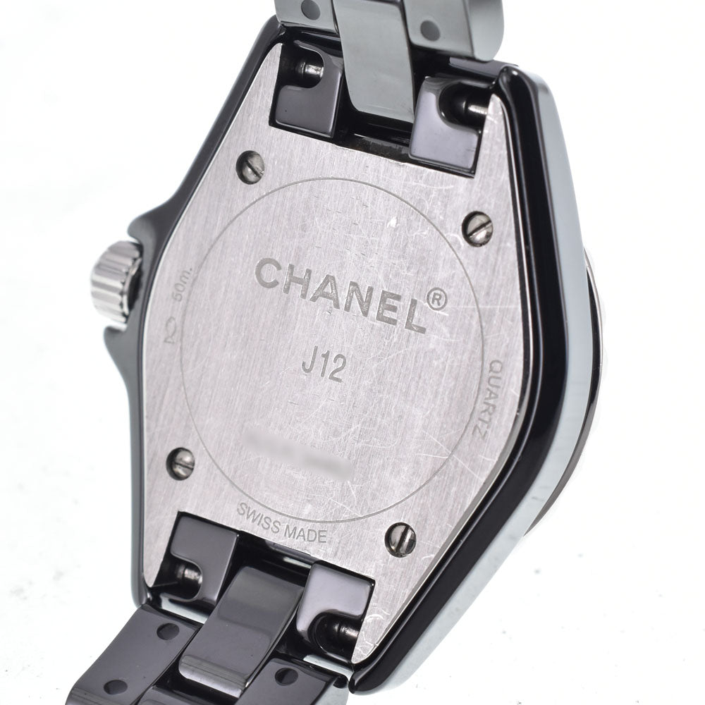 with paper CHANEL J12 H2685 8P diamond black Dial Quartz Ladies
 Watch J#150374
