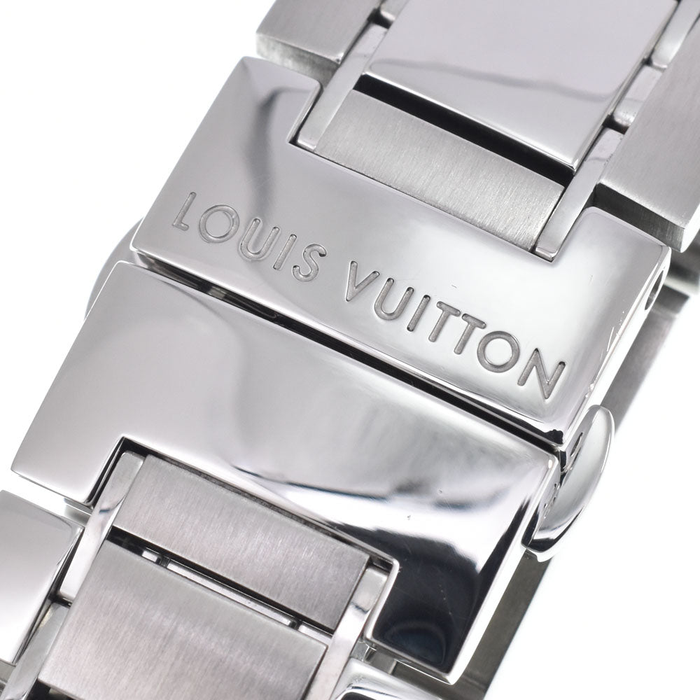 with paper LOUIS VUITTON Tambour GMT Reveil Q1151 Date alarm Brown / Black Dial Automatic Men's
 Watch I#150375