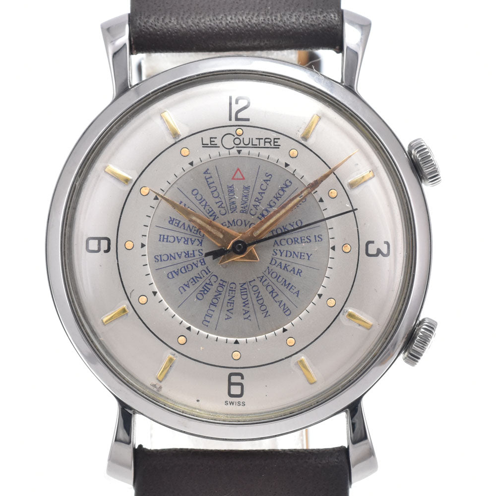 JAEGER-LECOULTRE Memovox World Time Cal.814 Silver Dial Hand Winding Men's
 Watch I#150380