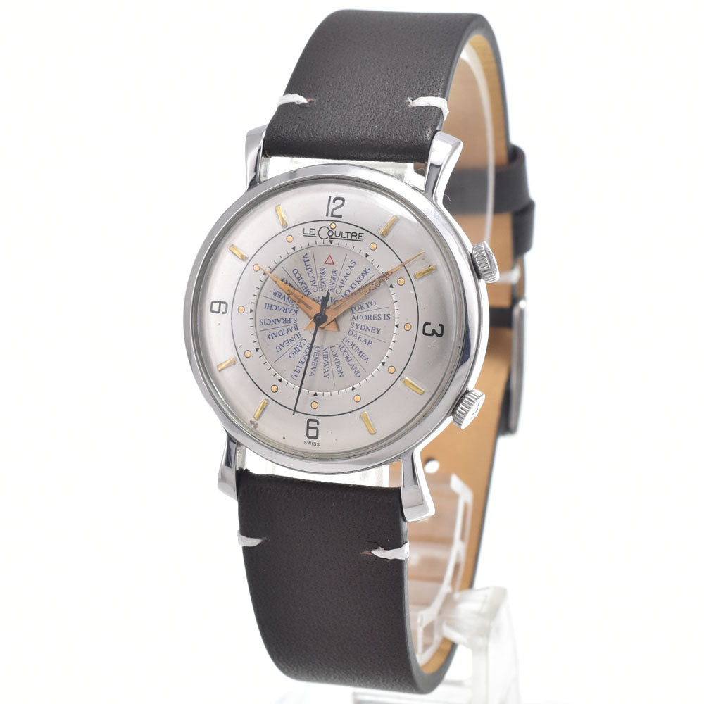 JAEGER-LECOULTRE Memovox World Time Cal.814 Silver Dial Hand Winding Men's
 Watch I#150380