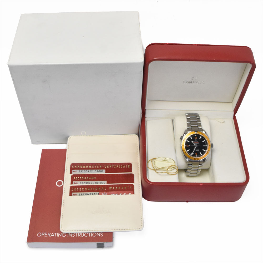 with paper OMEGA Seamaster 600 Planet Ocean 232.30.42.21.01.002 black Dial Automatic Men's
 Watch I#150397