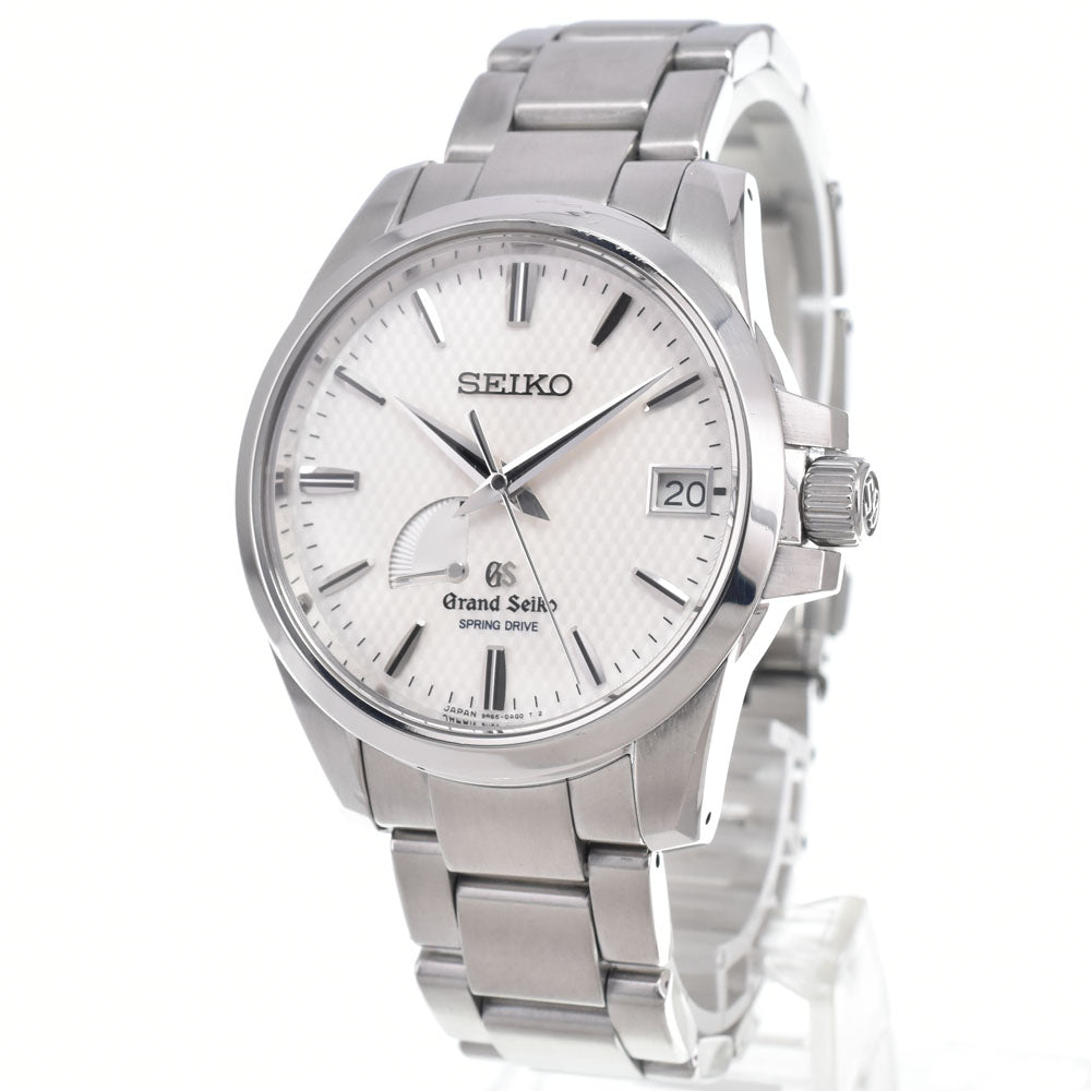 SEIKO Grand Seiko SBGA025/9R65-0AG1 Date white Dial Spring drive Men's
 Watch I#150398