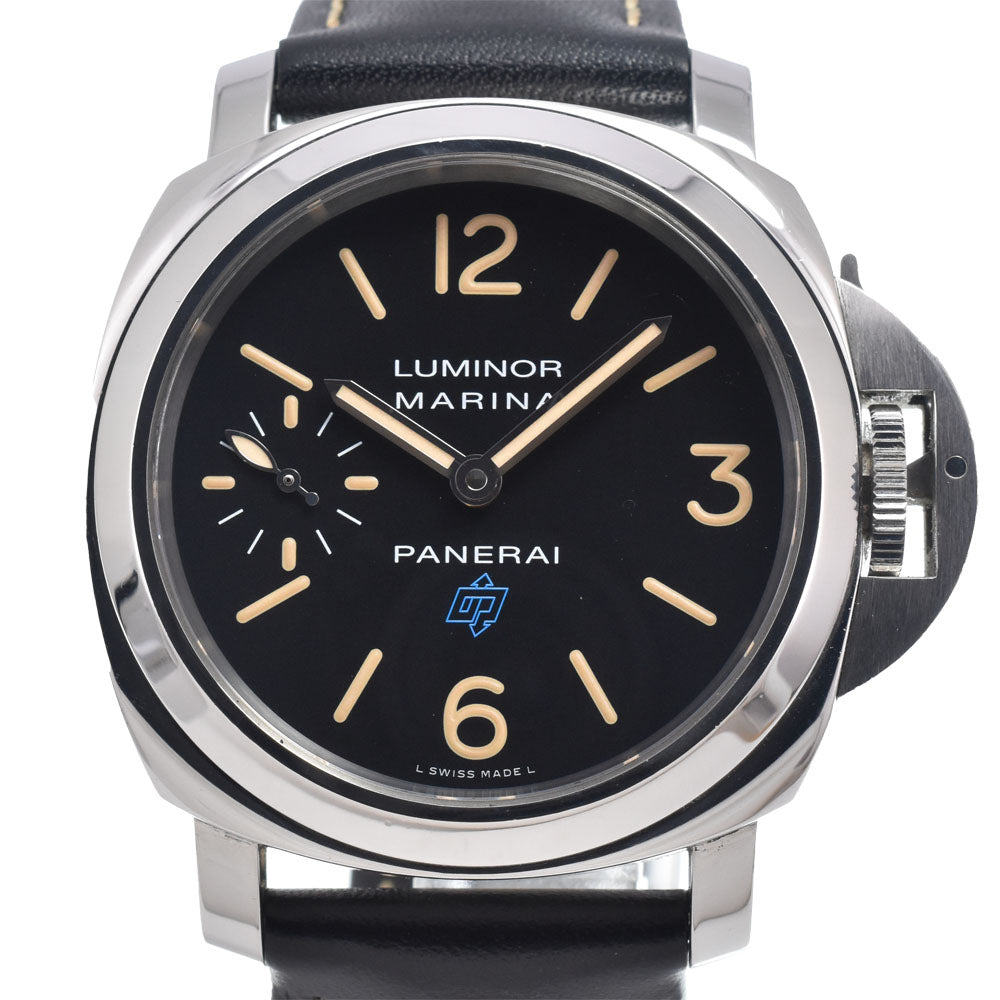 PANERAI Luminor Marina Logo Acciaio PAM00631 black Dial Hand Winding Men's
 Watch K#150400
