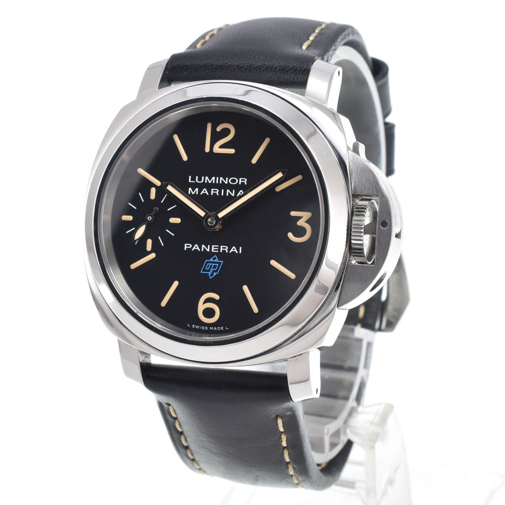 PANERAI Luminor Marina Logo Acciaio PAM00631 black Dial Hand Winding Men's
 Watch K#150400