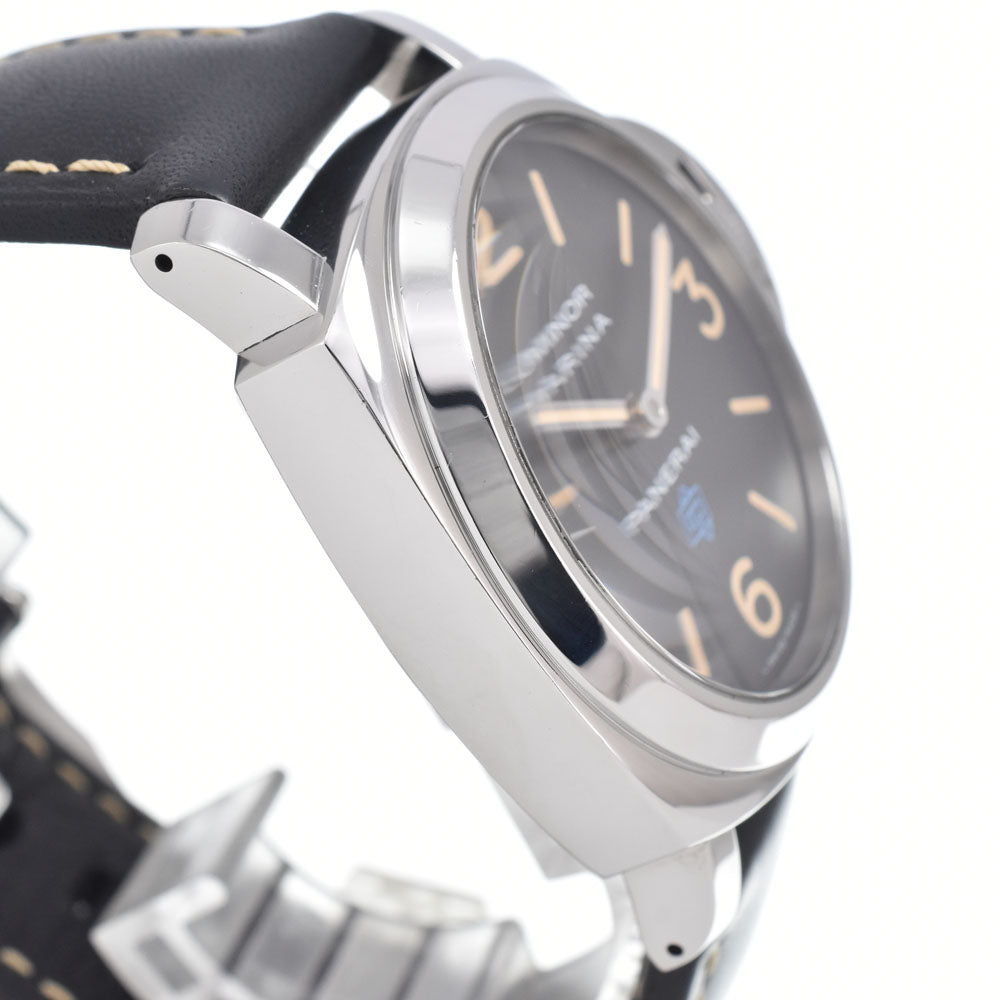 PANERAI Luminor Marina Logo Acciaio PAM00631 black Dial Hand Winding Men's
 Watch K#150400