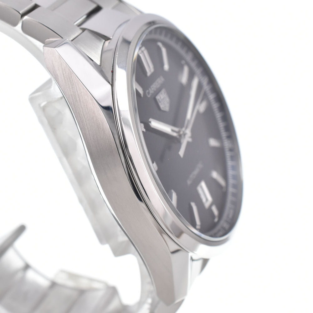 with paper TAG HEUER Carrera WBN2112 Date blue Dial Automatic Men's
 Watch I#150402