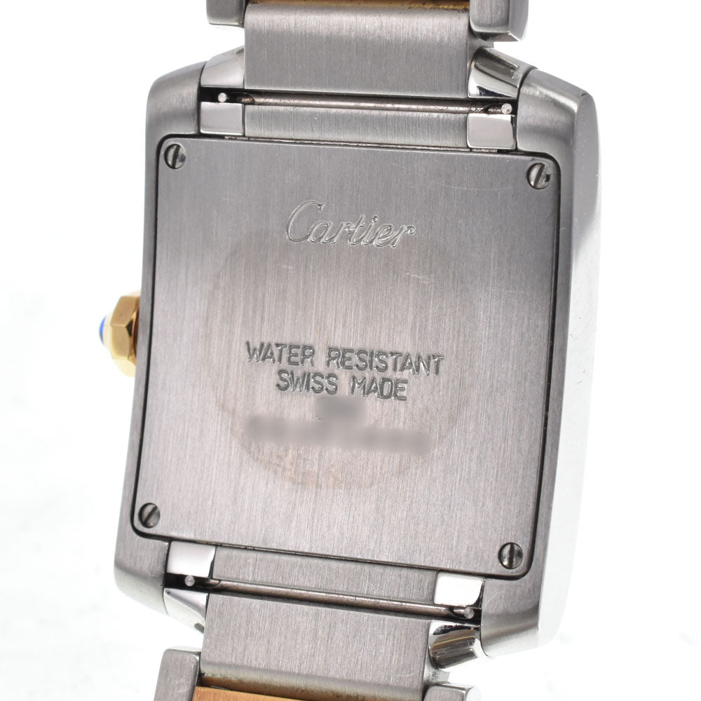 CARTIER Tank francaise MM W51006Q4 Stainless Steel/YG Silver Dial Quartz Unisex
 Watch N#150403