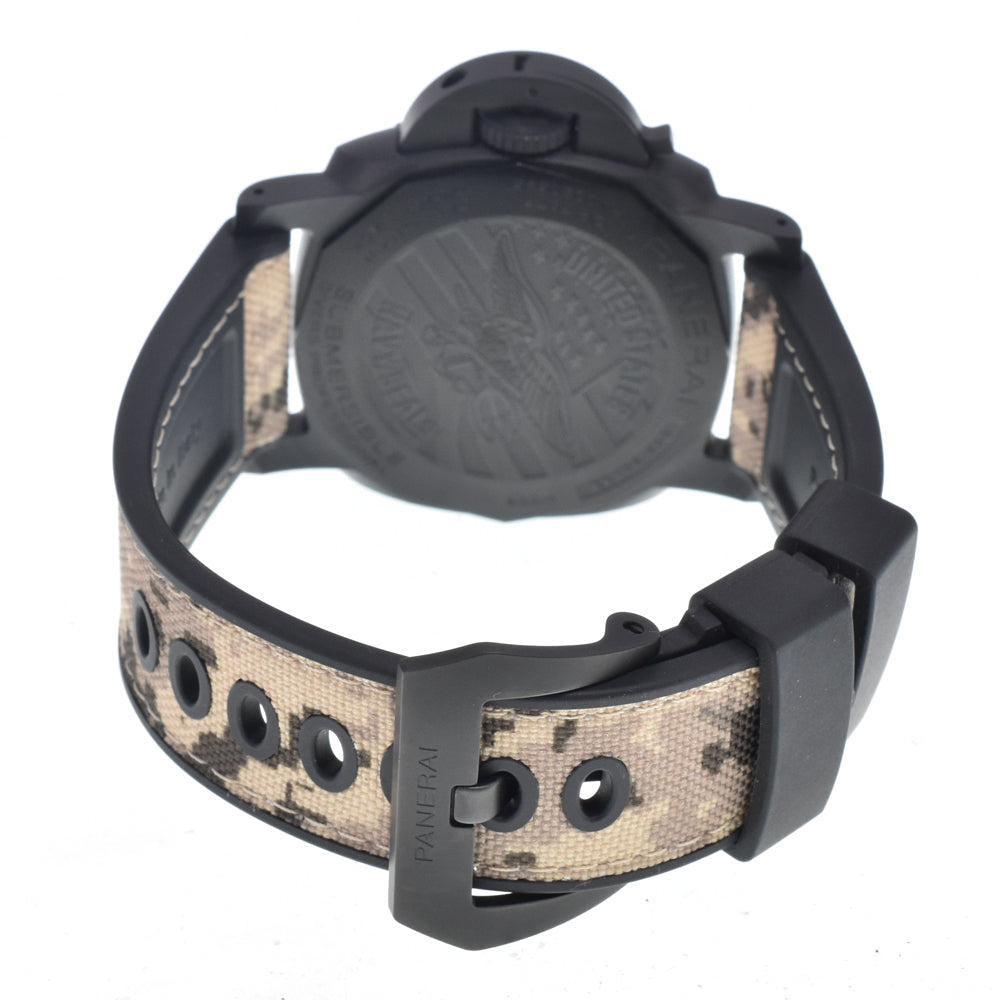 with paper PANERAI Submersible Quaranta Quattro PAM01513 Navy shields black Dial Automatic Men's
 Watch J#150404
