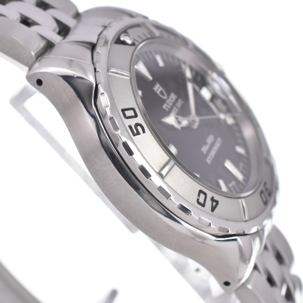 with paper TUDOR Prince Date Hydronaut 85190 Date black Dial Automatic Men's
 Watch K#150408